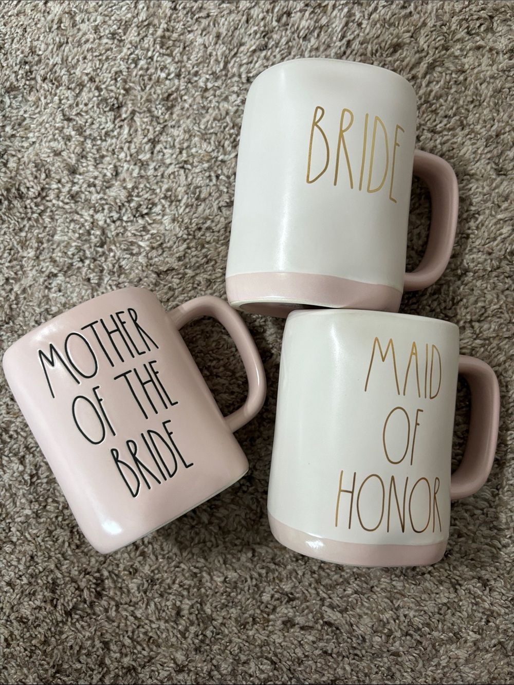 New wedding (bride, mother of the bride, maid of honor) Rae Dunn mugs
